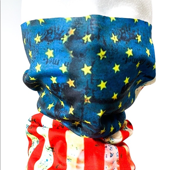 American Flag Rustic Tone Independence Day Gaiter - Picture 1 of 7